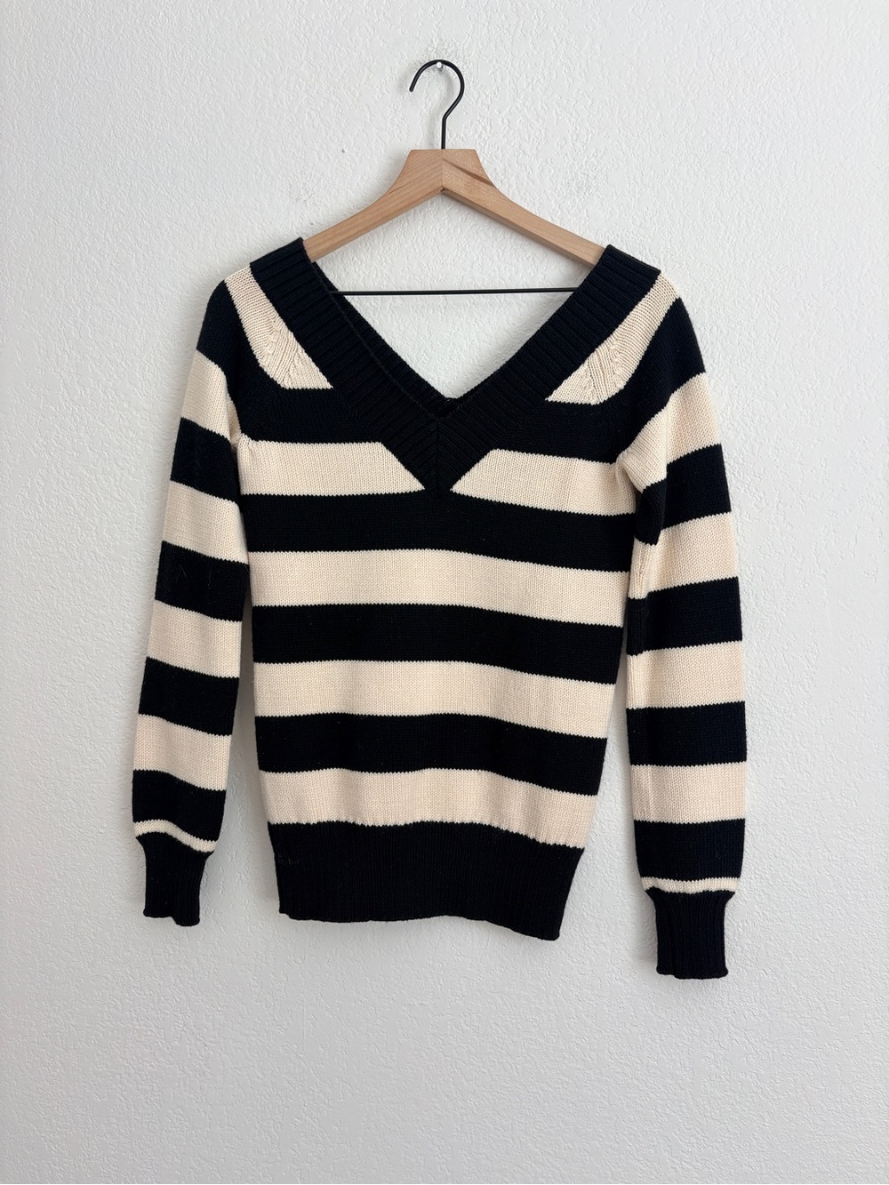 Theory 100% Wool Striped Sweater
